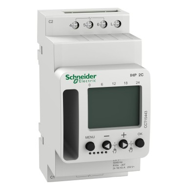 CCT15443 - Schneider Electric - Acti9 IHP - programmeeritav ajaviite lüliti - 2 kanaliga