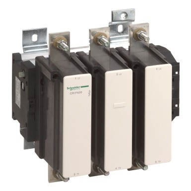 CR1F630MZ7 - Schneider Electric - Magnetiline lukustuv kontaktor, TeSys F, 3P (3NO), AC-3 <=440V 630A, 220V DC mähis, madala inrush-tarbimisega