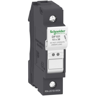 DF101 - Schneider Electric - Kaitsmekandja, TeSys DF, 1P, 32A, 690VAC, kaitsme suurus 10x38mm