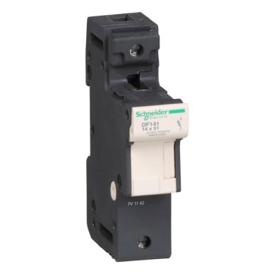 DF141 - Schneider Electric - Kaitsmekandja, TeSys DF, 1P, 50A, 690VAC, kaitsme suurus 14x51mm