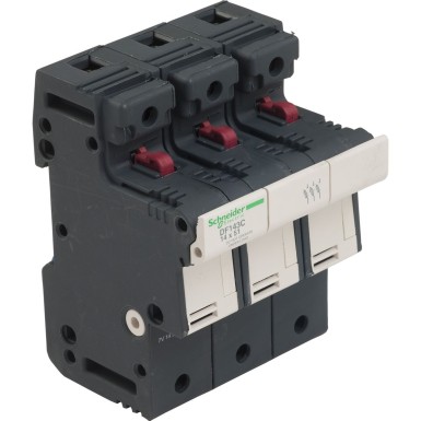 DF143C - Schneider Electric - Kaitsmekandja, TeSys DF, 3P, 50A, 690VAC, kaitsme suurus 14x51mm