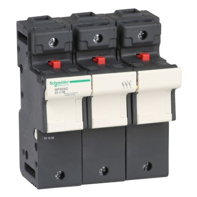 DF223C - Schneider Electric - Kaitsmekandja, TeSys DF, 3P, 125A, 690VAC, kaitsme suurus 22x58mm