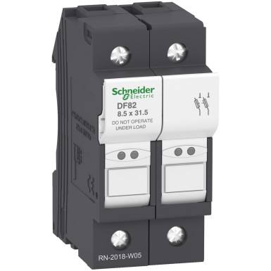 DF82 - Schneider Electric - Kaitsmekandja, TeSys DF, 2P, 25A, 400VAC, kaitsme suurus 8.5x31.5mm