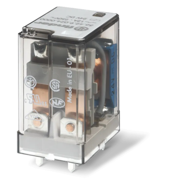 564490240000 - Finder - Miniatuurne elektromehaaniline elektrirelee; paigaldus trükkplaadile; 4CO 12A; AGNI kontaktid; 24V DC mähis; RTI kaitseaste; Valikud: Ei