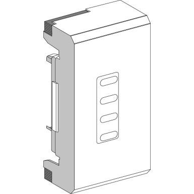 KNB16CF2 - Schneider Electric - Tap off unit, Canalis KN, NF silindrilistele kaitsmetele, ühefaasiline, 16A, L+N+PE, kaitsmed ei ole kaasas, IP41