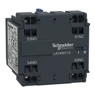 LA1KN113 - Schneider Electric - Abikontaktplokk, TeSys K, 1NO+1NC, esiotsak, vedruklemmid, esiotsak, klemmid