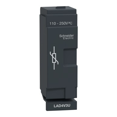 LAD4V3U - Schneider Electric - TeSys D - häirete summutamise moodul - varistor - 110..250Vac/dc