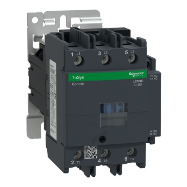 LC1D80BD - Schneider Electric - Kontaktor, TeSys Deca, 3P(3NO), AC-3/AC-3e, 440V, 80A, 24V DC standard mähis.