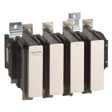 LC1F6304 - Schneider Electric - kontaktor, TeSys F, 4P(4NO)-AC-1, <=440V 1000A mähisega LX1/LX9 48...1000V AC 40/400Hz, LX4 48...440V DC