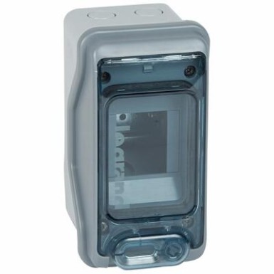 001902 - Legrand - Plexo box 2+1 modules with perf. direct - IP 65 - IK 09 - Gray - Ref: 001902