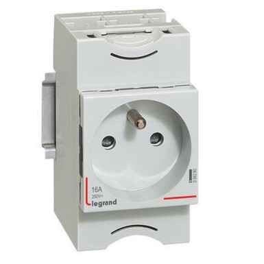 004280 - Legrand - Modular socket 2P+E 16A 2.5 modules - 004280