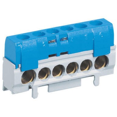 004815 - Legrand - Drivia Neutral terminal block, blue connection terminal block 62mm - 004815