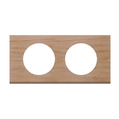 069052 - Legrand - 2G PLATE BLEACHED OAK