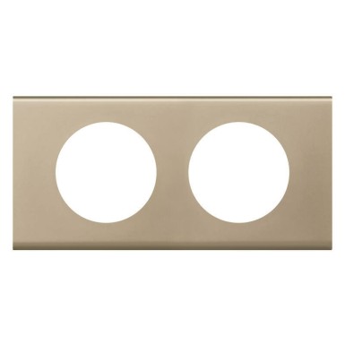 069112 - Legrand - PLATE 2 GANG NICKEL VELVET