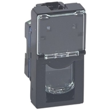 079481 - Legrand - RJ45 C6 UTP 1M BLACK MOSAIC