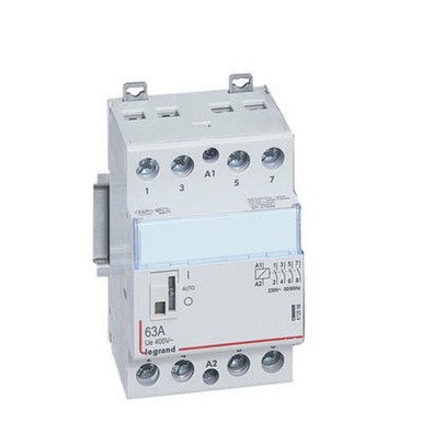 412556 - Legrand - Pöördkontaktor 230 V~ - 4P - 250 V~ - 63 A - 4N - 3 moodulit - Ref: 412556