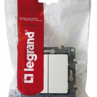 664702 - Legrand - KAKS KAHESUUNALINE SW. 10AX VALGE