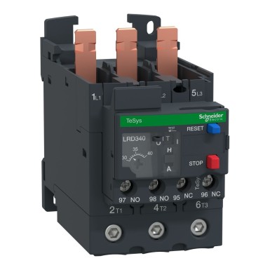 LR3D340 - Schneider Electric - Termiline ülekoormusrelee, TeSys Deca, 690VAC, 30 kuni 40A, 1NO+1NC, klass 10A, tasakaalustamata koormuste jaoks.
