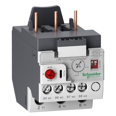 LR9D32 - Schneider Electric - Ülekoormusrelee, TeSys LRD, mootorikaitse, 6,4A kuni 32A, 3 faasi, talub 6kV impulssi, 2kV hüppeliigutust, elektrooniline termiline