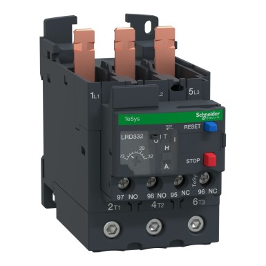 LRD332 - Schneider Electric - Thermal overload relay, TeSys Deca, 690VAC, 23 to 32A, 1NO+1NC, class 10A, EverLink screw terminals