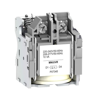 LV429414 - Schneider Electric - Alampinge vabastamine MN, ComPacT NSX, nimipinge 250VDC, kruvita vedruklemmide ühendused.