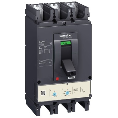 LV540305 - Schneider Electric - kaitselüliti EasyPact CVS400F, 36 kA 415 VAC juures, 320 A nimivõimsusega termomagnetiline TM-D päästik, 3P 3d