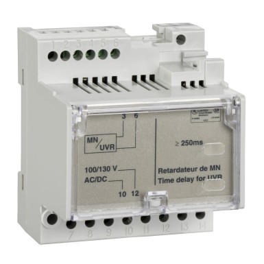 LV833685SP - Schneider Electric - MN viivitusseade, MasterPact MTZ, fikseeritud ajaviivitus 0,25s, 200/250VDC, 200/250VAC 50/60Hz, varuosa