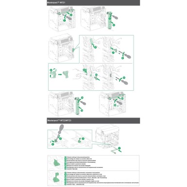 LV833779 - Schneider Electric - MasterPact MTZ1/2/3 - raamilukk - Ronis lukk - rack in, rack out, test