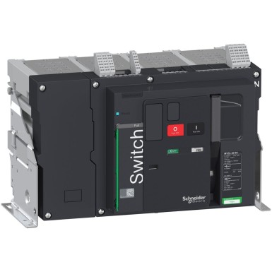 LV846345 - Schneider Electric - Lülituskatkesti, MasterPact MTZ2 40HH, 4000A, 220kA/440VAC 50/60Hz (Icm), 4P, fikseeritud, parempoolne Neutraalne