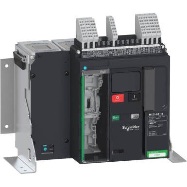 LV846444 - Schneider Electric - Kaitselüliti raam, MasterPact MTZ1 08H3, 800A, 66kA/440VAC 50/60Hz (Icu), 4P, fikseeritud, ilma juhtseadmeta
