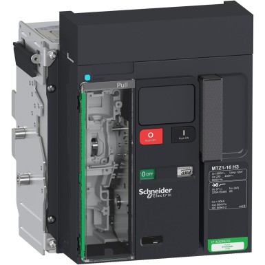 LV846454 - Schneider Electric - Kaitselüliti raam, MasterPact MTZ1 16H3, 1600A, 66kA/440VAC 50/60Hz (Icu), 3P, väljatõmmatav, ilma juhtseadmeta