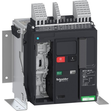 LV847110 - Schneider Electric - Kaitselüliti raam, MasterPact MTZ1 06H1, 630A, 42kA/440VAC 50/60Hz (Icu), 3P, fikseeritud, ilma juhtseadmeta