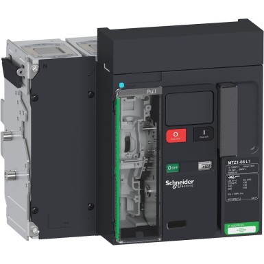 LV847217 - Schneider Electric - Kaitselüliti raam, MasterPact MTZ1 08L1, 800A, 150kA/440VAC 50/60Hz (Icu), 4P, väljatõmbamine, ilma juhtseadmeta.