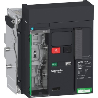 LV847222 - Schneider Electric - Kaitselüliti raam, MasterPact MTZ1 10L1, 1000A, 150kA/440VAC 50/60Hz (Icu), 3P, väljatõmmatav, ilma juhtseadmeta