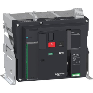 LV848032 - Schneider Electric - Lülituskatkesti, MasterPact MTZ2 12NA, 1250A, 88kA/690VAC 50/60Hz (Icm), 3P, fikseeritud
