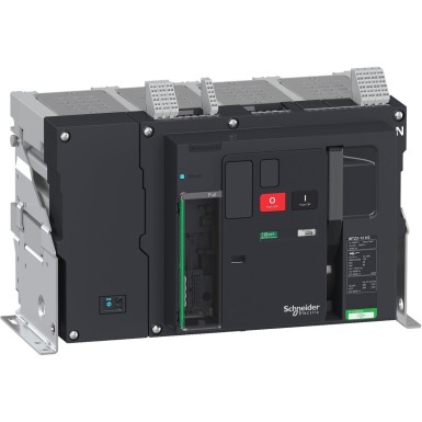 LV848073 - Schneider Electric - Kaitselüliti raam, MasterPact MTZ2 25H1, 2500A, 66kA/440VAC 50/60Hz (Icu), 4P, fikseeritud, parempoolne neutraalne, ilma juhtseadmeta.