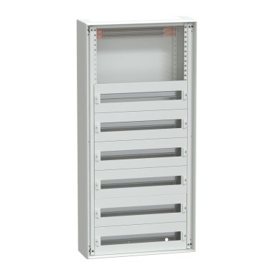 LVS08068 - Schneider Electric - Kapp, PrismaSeT G, moodulseadmetele, seinale paigaldatav, W600mm, H1230mm (6R + sisselülitus), IP30, esiplaatidega, pakend 250