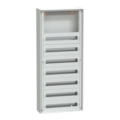 LVS08069 - Schneider Electric - Korpus, PrismaSeT G, moodulseadmetele, seinale paigaldatav, W600mm, H1380mm (7R + sisendkaaslane), IP30, esiplaatidega, Pack 250