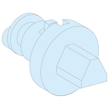 LVS09937 - Schneider Electric - PrismaSeT Active - IP55 käepideme sisestus - 7 mm isendikolmnurk