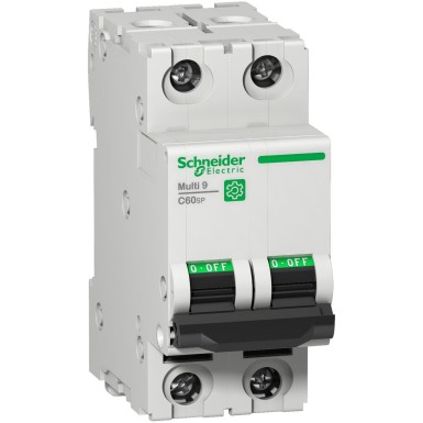 M9F22250 - Schneider Electric - Minikaitselüliti (MCB), Multi9 C60SP, 2P, 50A, C-kõver, 5kA (UL1077), 10kA (IEC/EN 60947-2)
