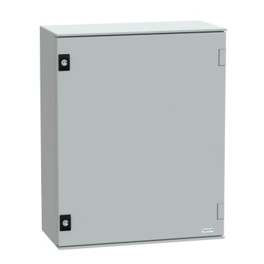NSYPLM54G - Schneider Electric - Seinale paigaldatav polüesterkapp, Thalassa PLM, tavaline uks, 530x430x200mm, IP66, IK10, RAL 7035