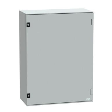 NSYPLM86G - Schneider Electric - Seinakinnitus polüesterkarbid, Thalassa PLM, tavaline uks, 847x636x300mm, IP66, IK10, RAL 7035