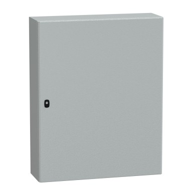 NSYS3D10825 - Schneider Electric - Seinale paigaldatav teraskapp, Spacial S3D, tavaline uks, ilma paigaldusplaadita, 1000x800x250mm, IP66, IK10