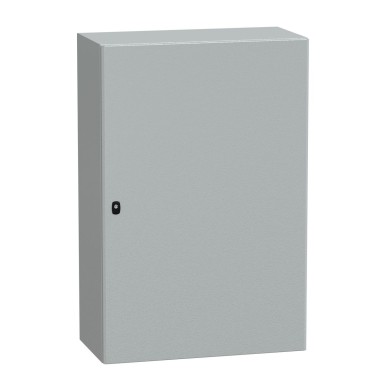 NSYS3D12840 - Schneider Electric - Seinale paigaldatav teraskapp, Spacial S3D, tavaline uks, ilma paigaldusplaadita, 1200x800x400mm, IP66, IK10