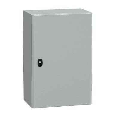 NSYS3D6425P - Schneider Electric - Seinale paigaldatav teraskapp, Spacial S3D, tavaline uks, paigaldusplaadiga, 600x400x250mm, IP66, IK10