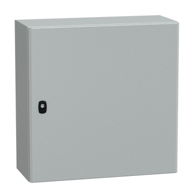 NSYS3D6625P - Schneider Electric - Seinale paigaldatav teraskapp, Spacial S3D, tavaline uks, paigaldusplaadiga, 600x600x250mm, IP66, IK10.