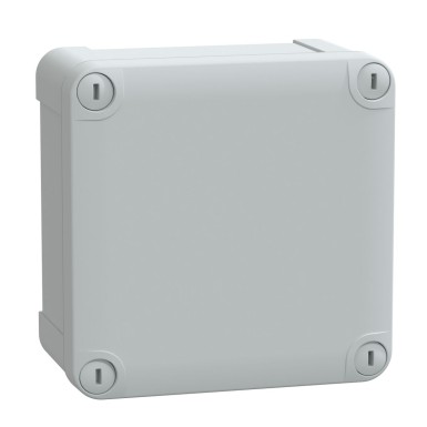 NSYTBS11116 - Schneider Electric - ABS-karp IP66 IK07 RAL7035 Int.H105W105D55 Ext.H116W116D62 Läbipaistmatu kate H10