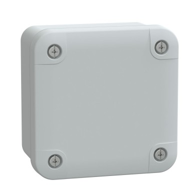 NSYTBS885 - Schneider Electric - ABS-karp IP66 IK07 RAL7035 Int.H80W80D65 Ext.H89W89D51 Läbipaistmatu kate H10