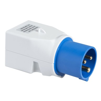 PKZA204 - Schneider Electric - PratiKa süsteemiadapter - 1 pistikupesa - prantsuse - 16 A - 2P+E - 220V 50/60Hz