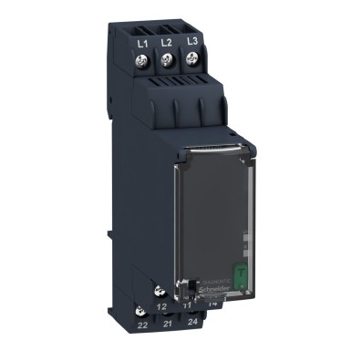 RM22TG20 - Schneider Electric - Modulaarne 3-faasiline toitekontrolli relee, Harmony, 8A, 2CO, 183...528V AC